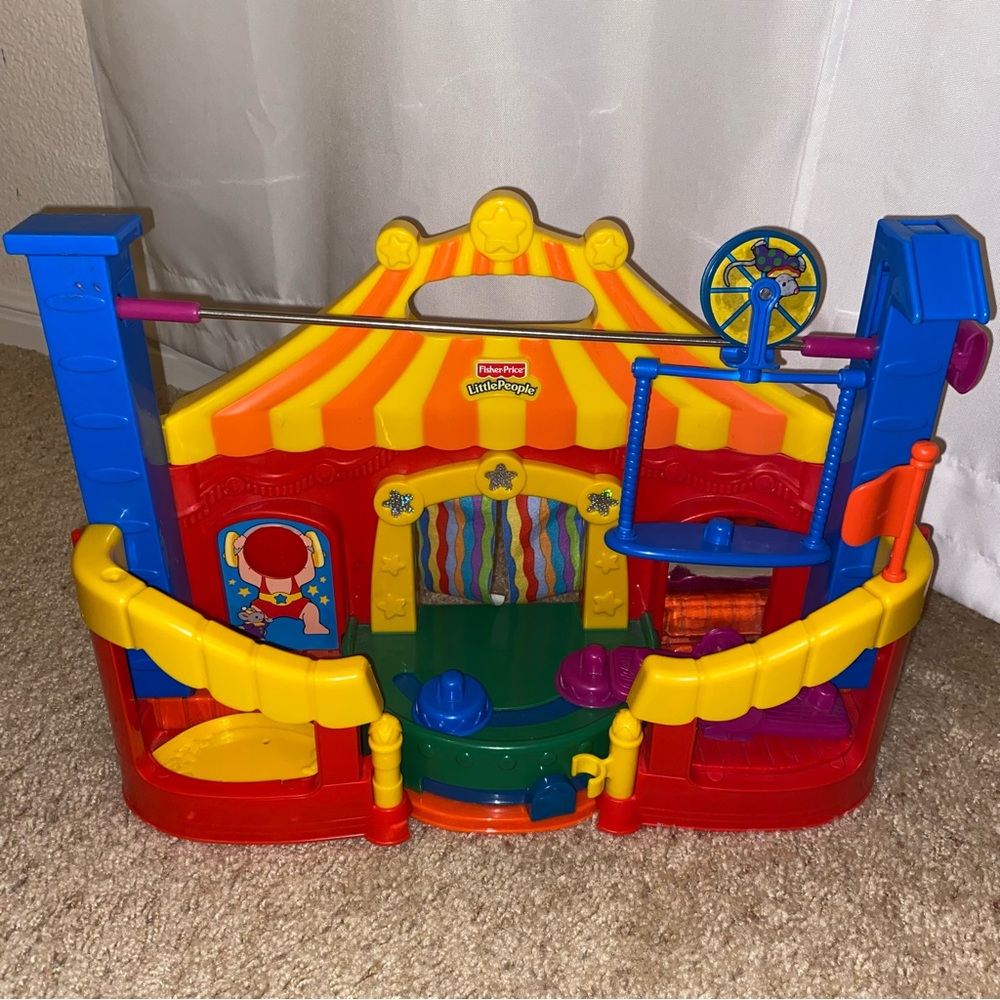 Little people big top circus carnival Lion elephant trapeze teeter totter - Picture 14 of 17